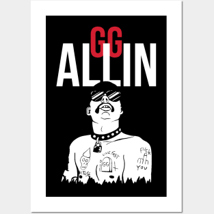 gg allin Posters and Art